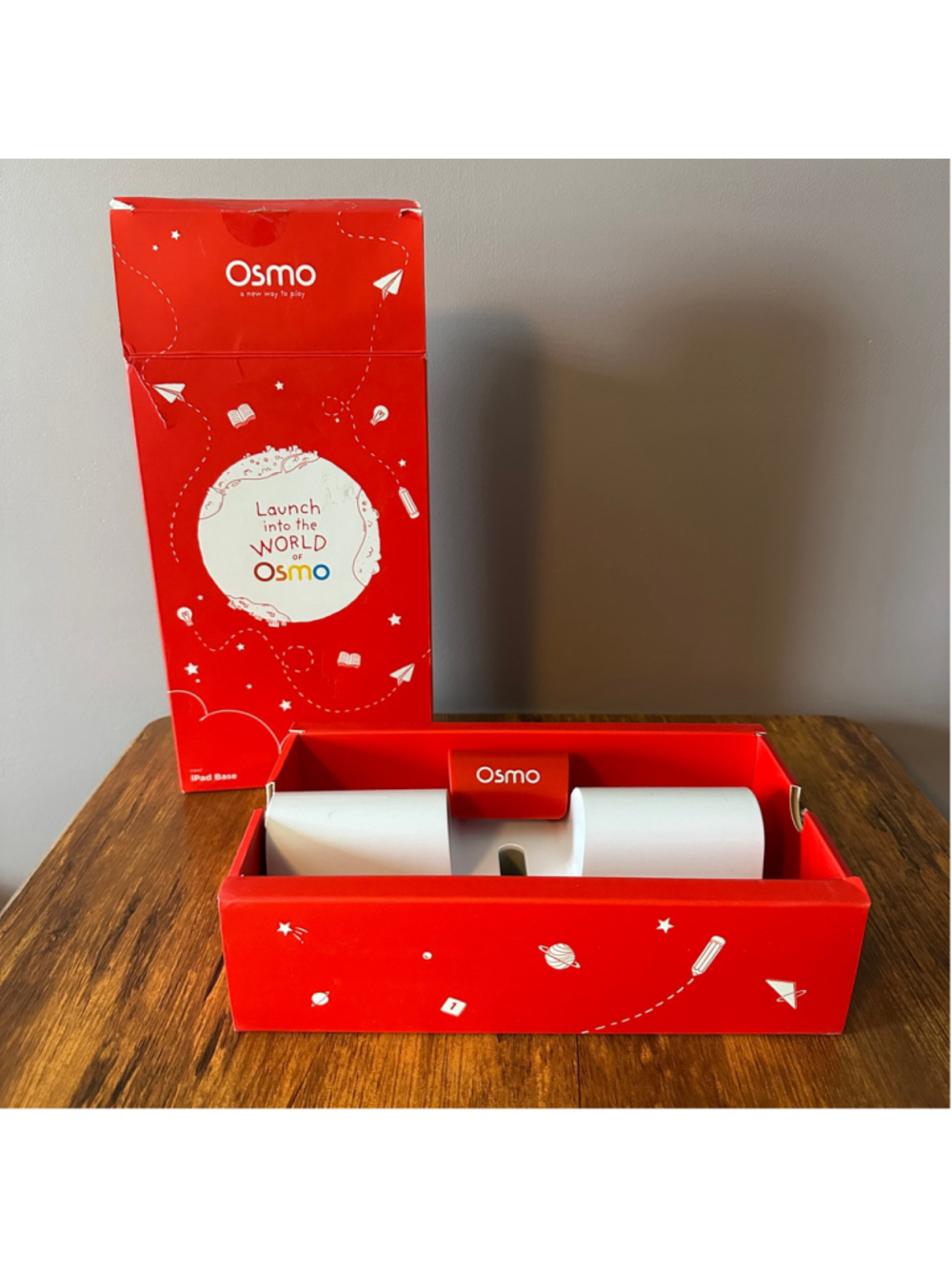 Osmo iPad Base Stand + Reflector Model 810-00044 Red White Original Box